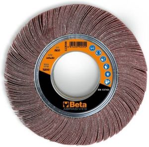 Beta 11300E 40 Lamellen slijpwiel belegd met korund | met asgat | 3 stuks 113000404