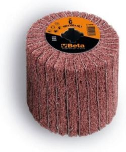 Beta 11420B VF Lamellen schuurvlies stiftborstel | Lamellen vervaardigd uit schuurmateriaal afwisselend voorzien van korund synthetisch fiber | 2 stuks 114200124