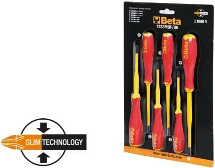 Beta 1233MQF D6 Set 6 Slim Schroevendraaiers 012330606