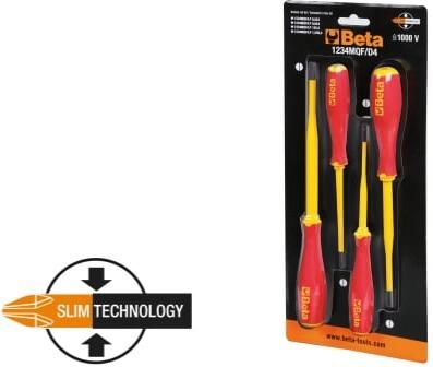 Beta 1234MQF D4 Set van 4 Schroevendraaiers 012340654
