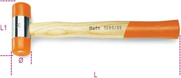 Beta 1390 60-Kunststof Hamers 013900060