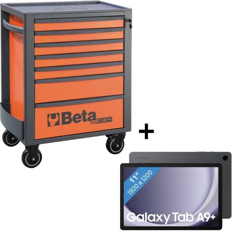 Beta 2400 RSC24 7 Gereedschapswagen | + Samsung Galaxy Tab A9+ | Oranje ZNLDEC029