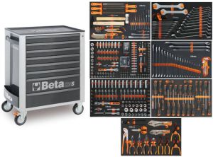 Beta 2400S-G8 E-L | Gereedschapswagen | 8 laden | Grijs | 398-delig 024002242