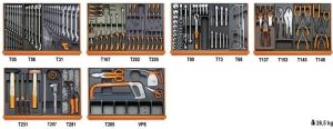 Beta 5904VI 3T Assortiment van 142 gereedschappen voor industrieel onderhoud in voorgevormde ABS inlegbakken 059041168