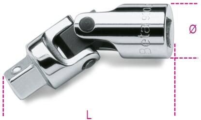 Beta 900 25K 1 4 Cardan Gewricht Verchroomd 009009830