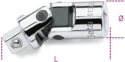 Beta 910 25K 3 8" Cardangewricht Verchroomd 009109830