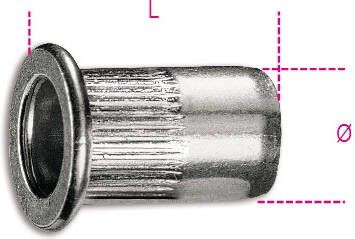 Beta Aluminium nagels met draad voor artikelen 1742-1742A-1946KF 1742R-AL M4