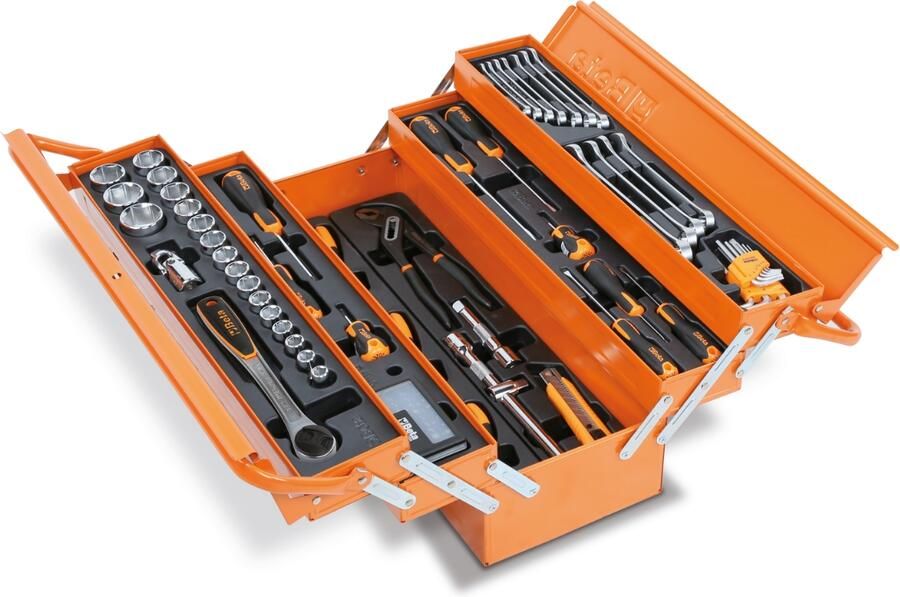 Beta BW 2120L-E T91 Gereedschapskist met 91-delig assortiment gereedschappen 021206921