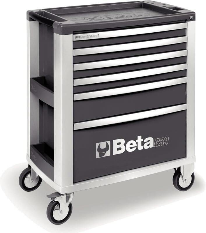 Beta C39 6 Grijs Gereedschapswagen met zes laden 039000032