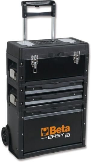 Beta C43 Trolley | 3 Afneembare modules | Zwart | 043006003