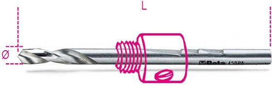 Beta Centreerboren voor houders 450AL 1 HSS 450PA 1 004500252