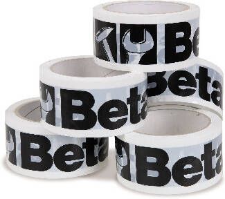 Beta Collection 36 rollen of plakband met logo.Wit 9589B 36 095890036