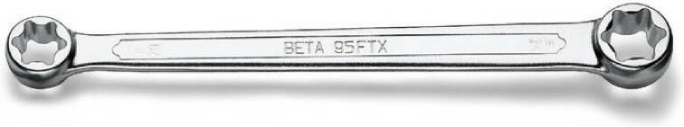 Beta Dubbele platte ringsleutels voor uitwendige Torx bouten. 95FTX 10X12