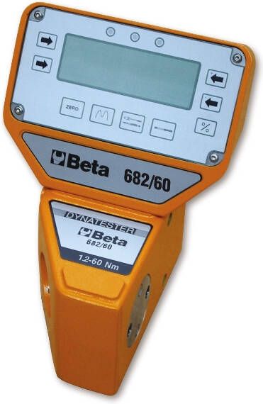 Beta Electronische en digitale momentmeter. Dynatester 682 zowel links al rechtsom te gebruiken. Opmerkelijk nauwkeurige uitlezing. Geleverd met serial uitgang RS 232. 682 60