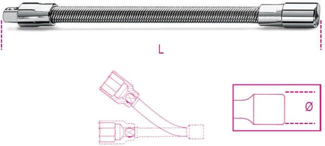 Beta Flexibel verlengstuk 900FL 150 009000828