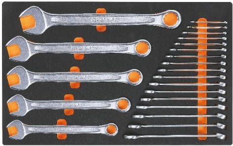 Beta M01 Zachte foam inlegbak met ringsteeksleutels 024500001