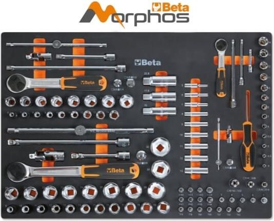 Beta MM105MH Zachte Inlegbak + 107 Gereedschap 024580114