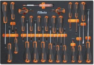 Beta MM210 Foam inlegbak met Easy schroevendraaiers voor sleuf | Phillips en Torx schroeven 024580211