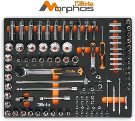 Beta MM100MH Zachte Inlegbak + 98 Gereedschap 024580109