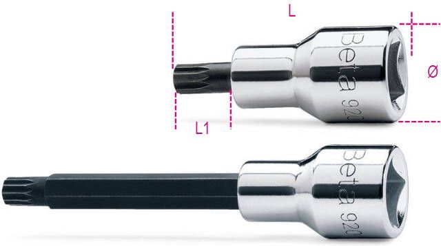 Beta Schroevendraaier-doppen met XZN profiel 920XZN 6L