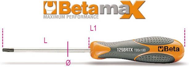 Beta Schroevendraaier voor Torx schroeven 1298RTX 09 012980009