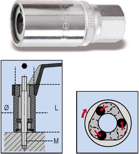 Beta Tapeinduithalers met 1 2" aandrijfvierkant 1433 10 5 014330021