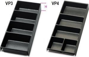 Beta Voorgevormde kunststof inzetbakken voor kleine delen voor alle modellen gereedschapskisten en voor de gereedschapswagens VP4