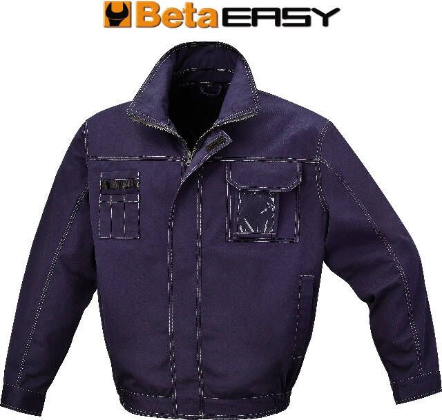 Beta WORK Werkjas T C twill 245 g m2 blauw 7849BL M 078490102