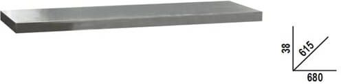 Beta C45Pro Pxe 1 Werkblad Inox | 0 7 mt 045002131
