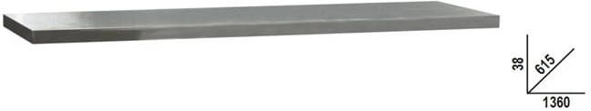 Beta C45Pro Pxe 2 Werkblad Inox | 1 3 mt 045002133