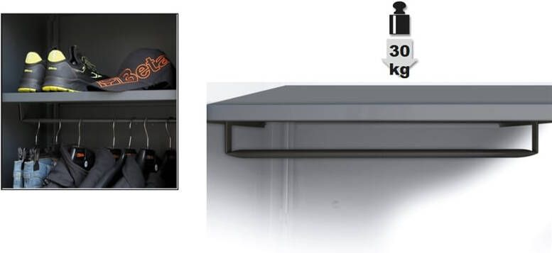 Beta C55 A1 Rb42 Binnenplank | Met kledingrek 055000463