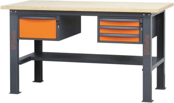 Beta C58Bc-W1 6 4C O Werkbank | Hout | 4 laden 058000612