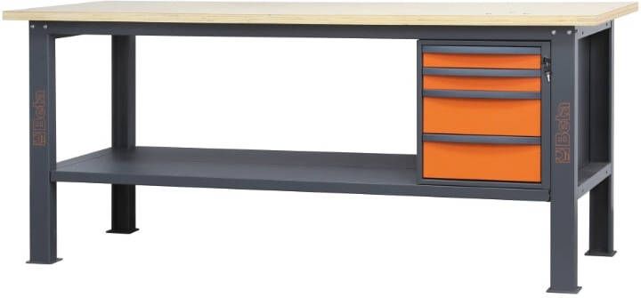 Beta C58Bc-W2 1 4C O Werkbank | Hout | 4 laden 058000632