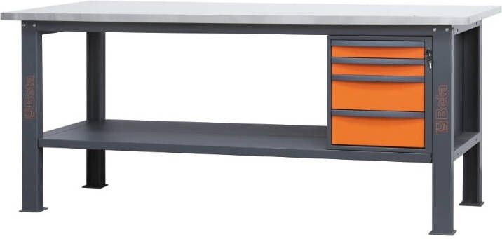 Beta C58Bc-X2 1 4C O Werkbank | Inox | 4 laden 058000623