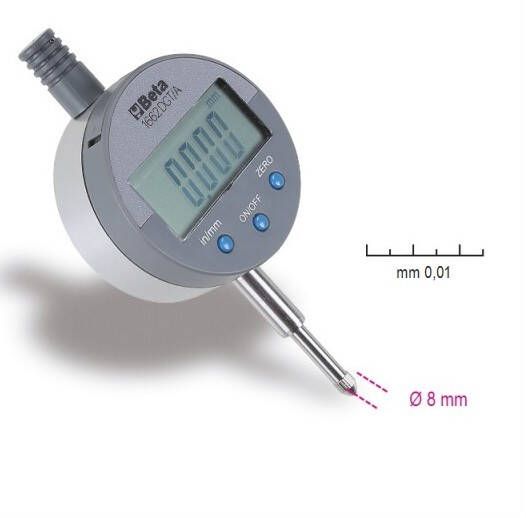 Beta Digitale meetklok Uitlezing tot 0.01 mm 1662DGT A 016620311