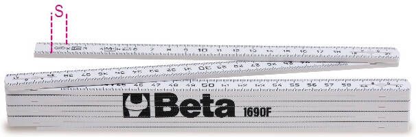Beta fiberglas duimstok nauwkeurigheidsklasse III 1690F 2 016900220