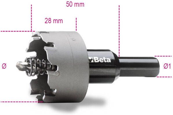 Beta Gatfrezen met hardmetalen tanden 452 18 004520018