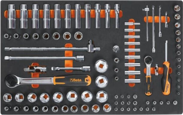 Beta Soepele voorgevormde kunststof inzetbakken M100 leeg MV100 024510100