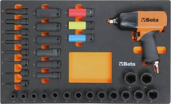 Beta M118 Zachte Inlegbak Met 33 Gereedschap 024500118