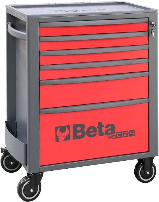 Beta RSC24 6-R | Gereedschapswagen | 6 laden | Rood 024004063