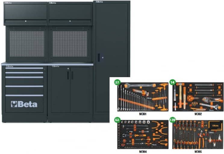 Beta RSC50 2.0 D 224UT Werkplaatsinrichting | Werkblad 70 cm | +224-Delige set 050001090