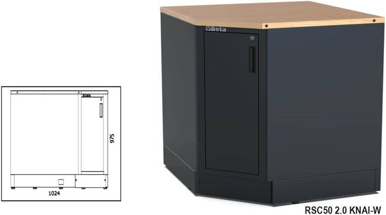 Beta Rsc50 Knai-W Onderste Hoekmodule 050001337