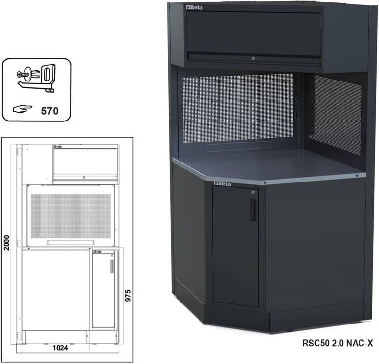 Beta Rsc50 Nac-X Zelfdragende Complete Hoek 050001328