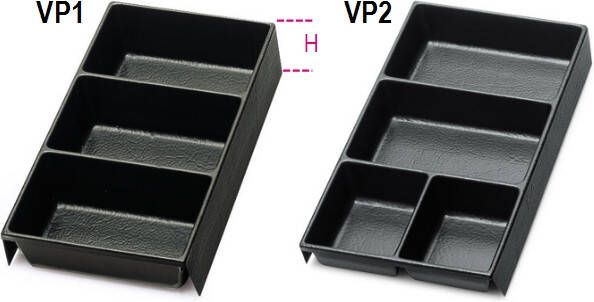 Beta Voorgevormde kunststof inzetbakken voor kleine delen voor alle modellen gereedschapskisten: C22 C23 C23C VP1 088880351