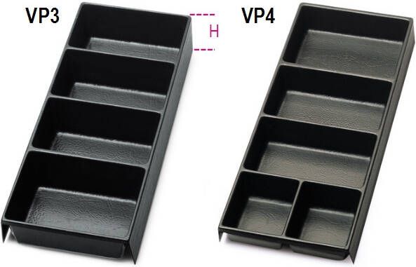 Beta Voorgevormde kunststof inzetbakken voor kleine delen voor alle modellen gereedschapskisten en voor de gereedschapswagens VP3 088880353