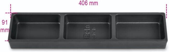 Beta Vp7-C ABS Thermogevormde Bak | 3 Vakken 088880361