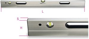 Beta Waterpassen vervaardigd uit aluminium met 2 onbreekbare libellen nauwkeurigheid: 1mm m 1696S 2500 016960425