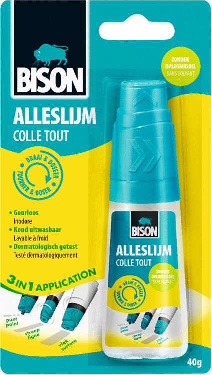 Bison Alleslijm OV Draai & Doseer Flacon | 40 g 65886