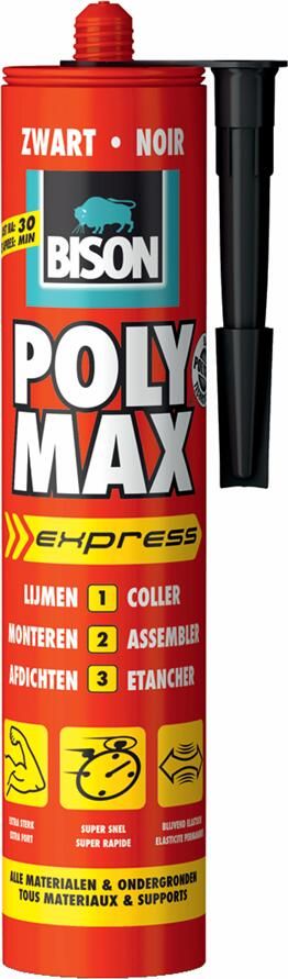 Bison Poly Max Express Zwart Koker | 425 g 6308387