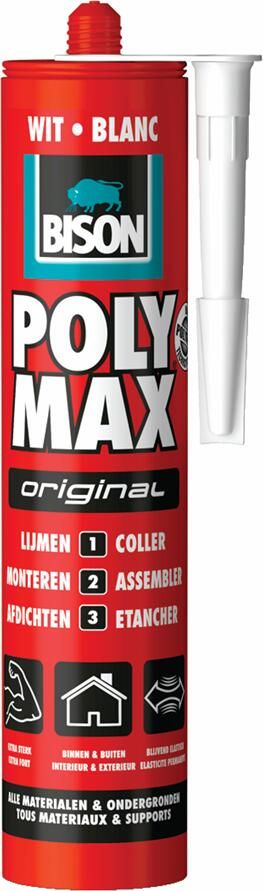 Bison Poly Max Original Wit Koker | 425 g 6306553